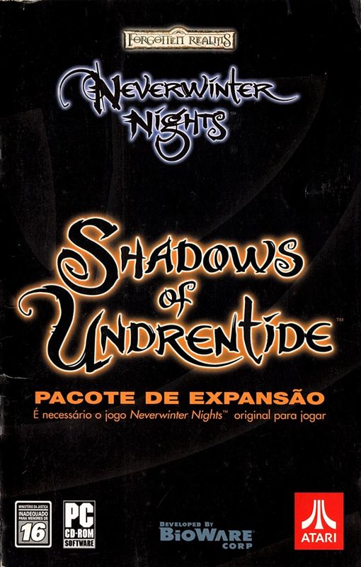 Manual for Neverwinter Nights: Shadows of Undrentide (Windows)