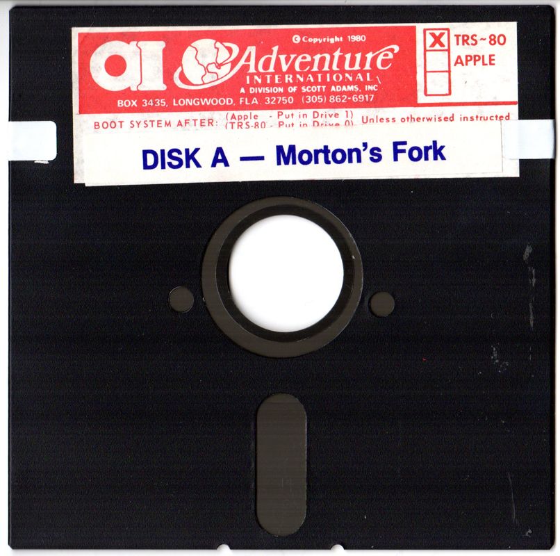 Media for Morton's Fork (TRS-80) (Styrofoam folder): Disk A