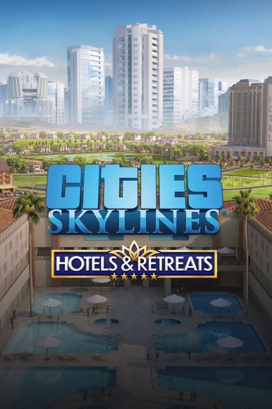Front Cover for Cities: Skylines - Hotels & Retreats (Windows Apps and Xbox One and Xbox Series) (download release)