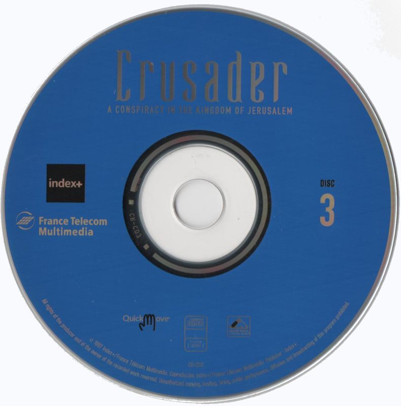 Media for Crusader: Adventure Out of Time (Macintosh and Windows and Windows 3.x): Disc 3