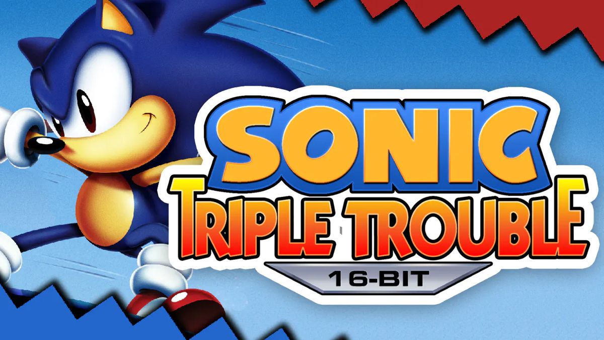 Front Cover for Sonic Triple Trouble 16-Bit (Android and Macintosh and Windows) (Game Jolt download release)