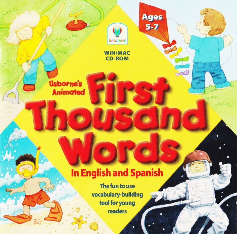 Front Cover for Usborne's Animated First Thousand Words in English and Spanish (Macintosh and Windows 3.x)