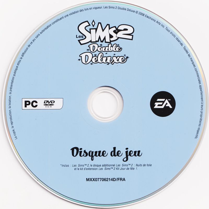 Media for The Sims 2: Double Deluxe (Windows): Game Disc