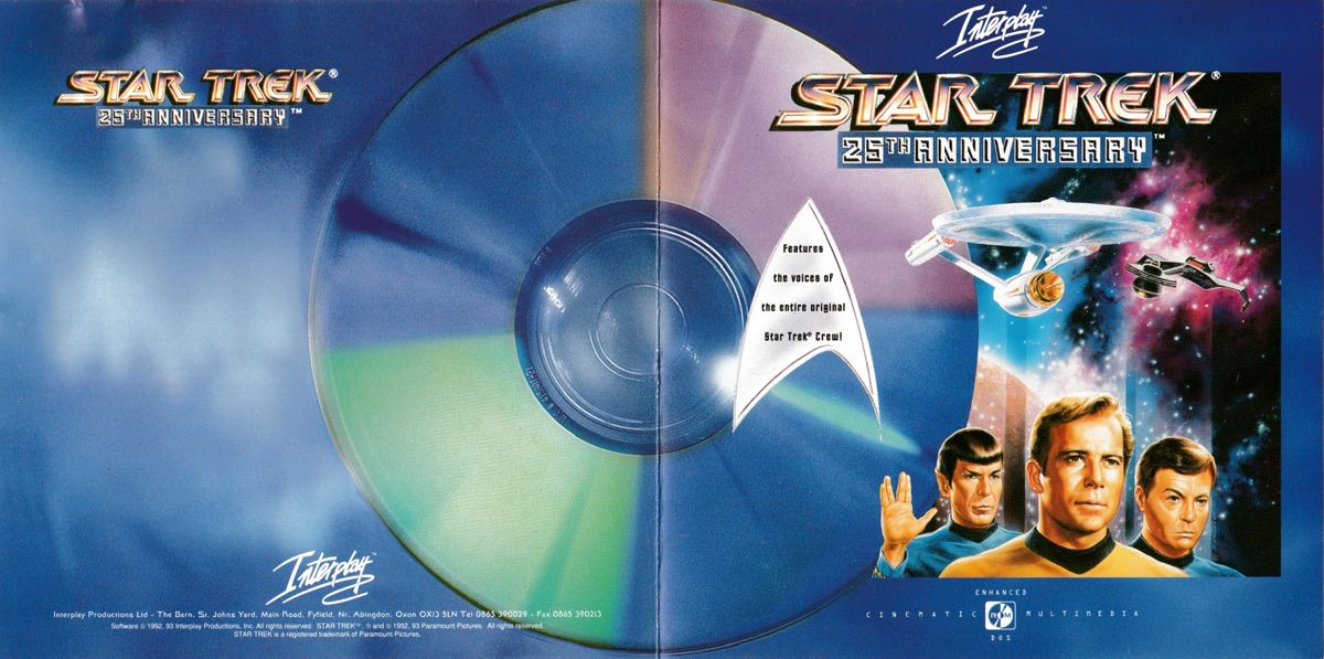 Other for Star Trek: 25th Anniversary (DOS) (White Label release): Full Cover (Front & Inside)