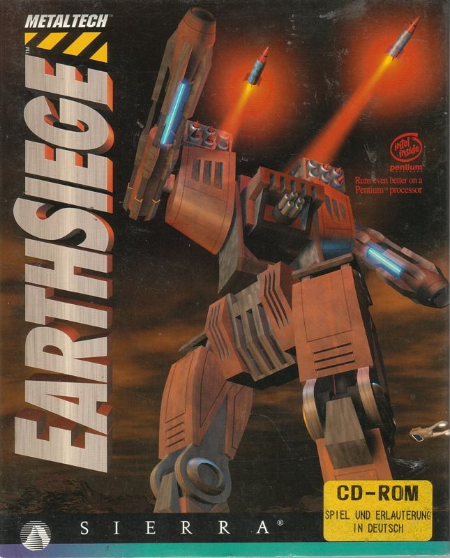 Front Cover for Metaltech: EarthSiege (DOS) (CD-ROM release)