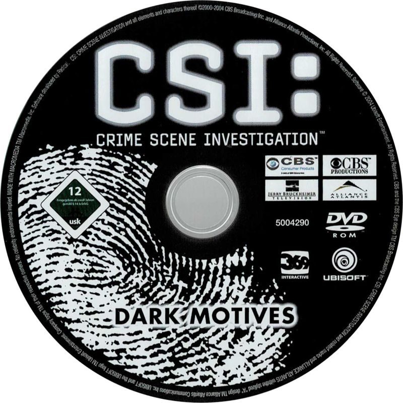 Media for The Complete CSI: Crime Scene Investigation (Windows): CSI Dark Motives