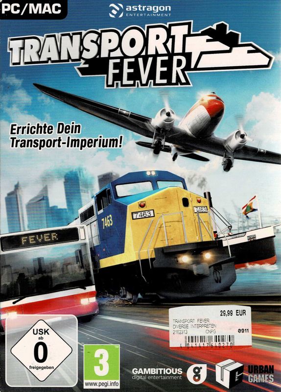 Front Cover for Transport Fever (Macintosh and Windows)