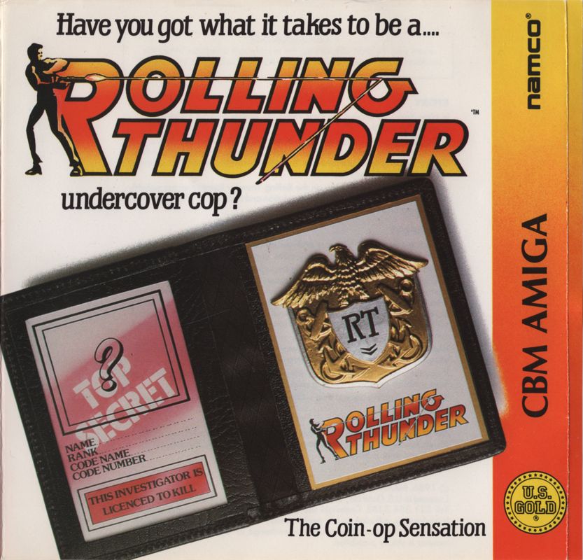 Front Cover for Rolling Thunder (Amiga)