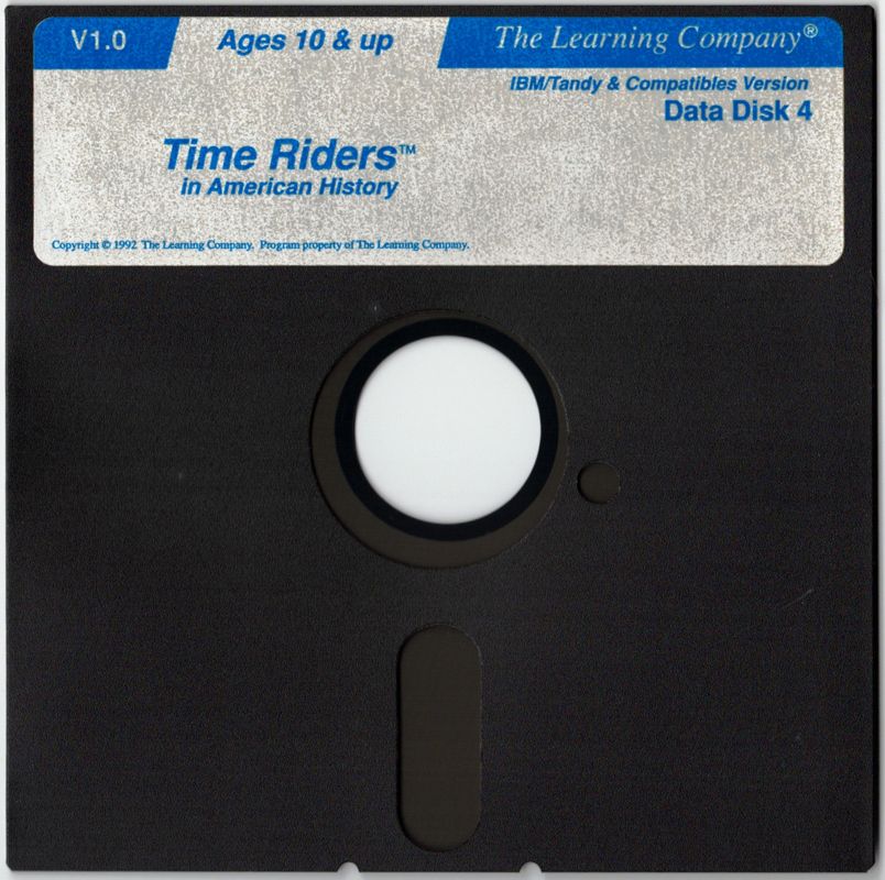 Media for Time Riders in American History (DOS): 5.25" Data Disk 4/6