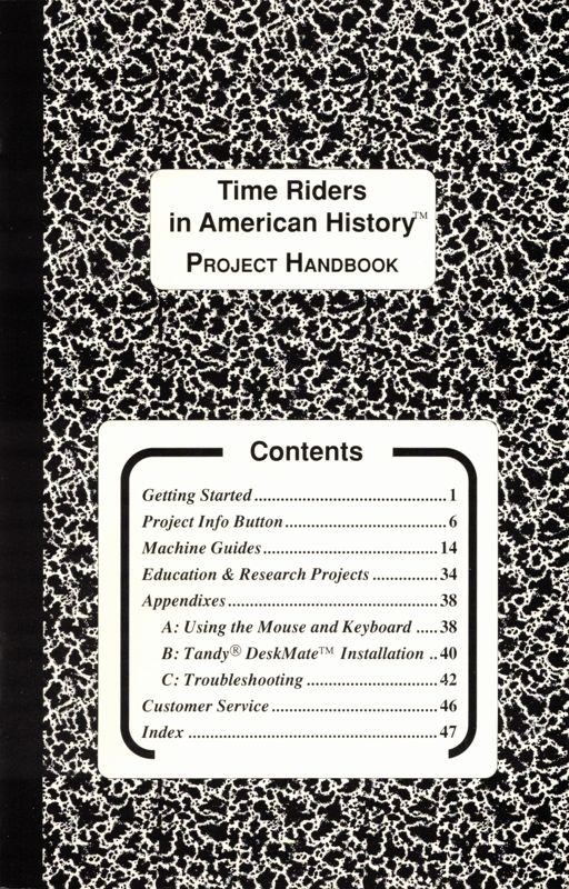 Time Riders in American History cover or packaging material MobyGames