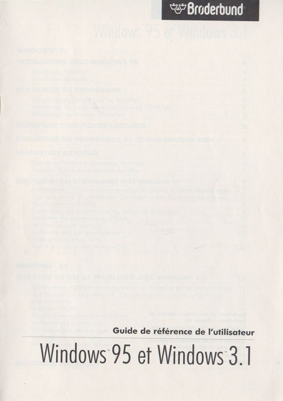 Extras for Where in the World is Carmen Sandiego? (CD-ROM) (Windows and Windows 3.x) (1st release): 20-page Installation Booklet for Win 3.1 & Win 95 - Front