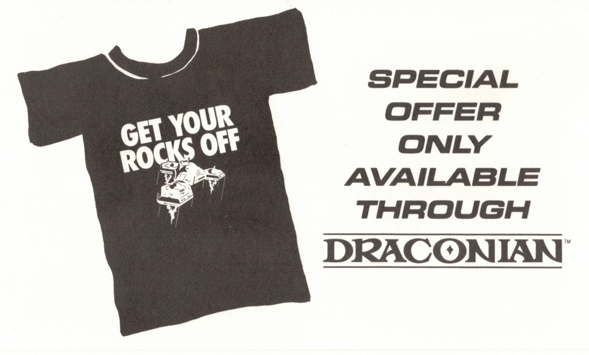 Advertisement for The Dream Team: 3 on 3 Challenge (DOS) (5 1/4" Disk Release): Shirt order form