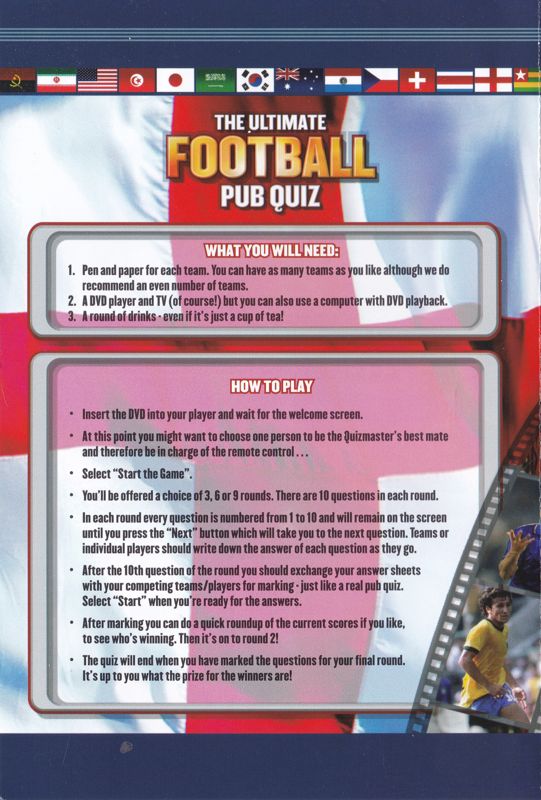The Ultimate Football Pub Quiz cover or packaging material - MobyGames