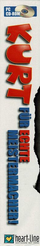Spine/Sides for Kurt: Der Fussballmanager '99 (Windows) (Hammer Preis release): Left