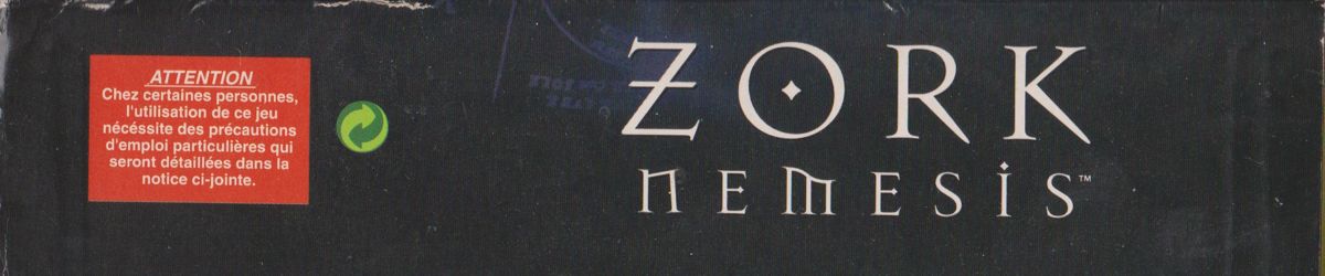 Spine/Sides for Zork Nemesis: The Forbidden Lands (DOS and Windows): Top