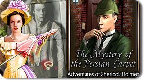 Front Cover for Sherlock Holmes: The Mystery of the Persian Carpet (Windows) (Oberon Media release)