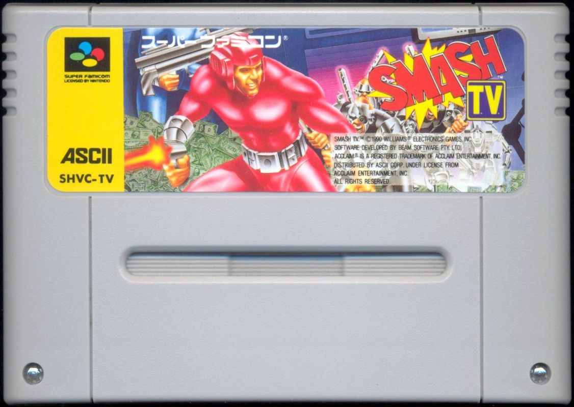 Media for Smash T.V. (SNES) (Japanese version of Super Smash TV titled Smash TV like arcade original!)