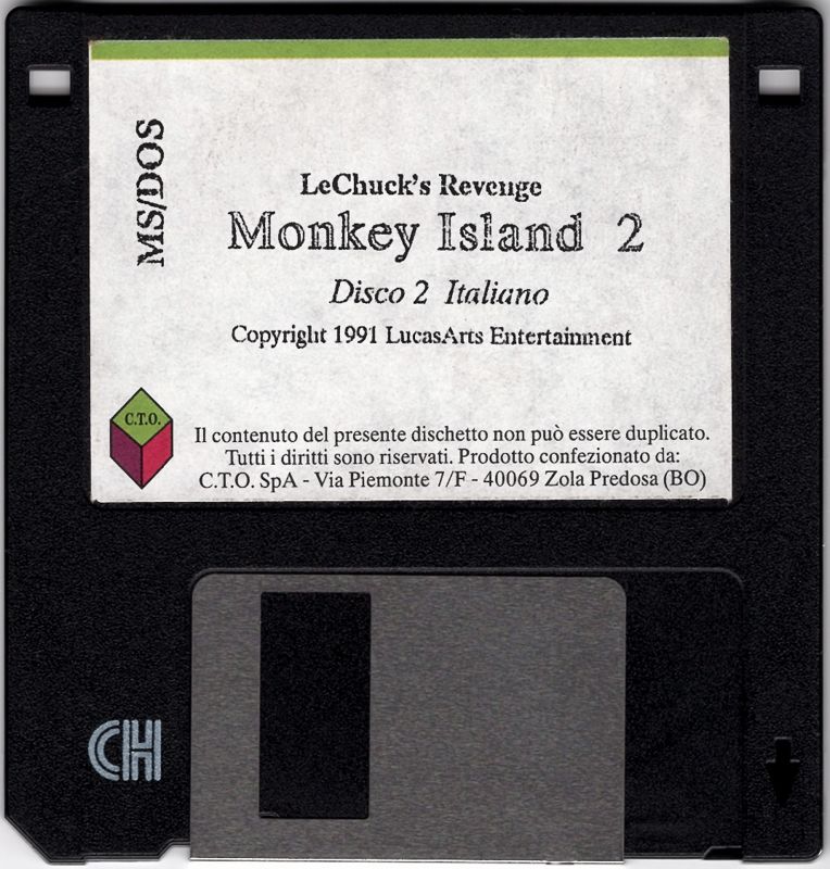 Monkey Island 2 LeChuck's Revenge cover or packaging material MobyGames