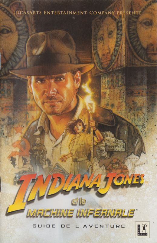 Manual for Indiana Jones and the Infernal Machine (Windows) (Full French version): Front (36-page)