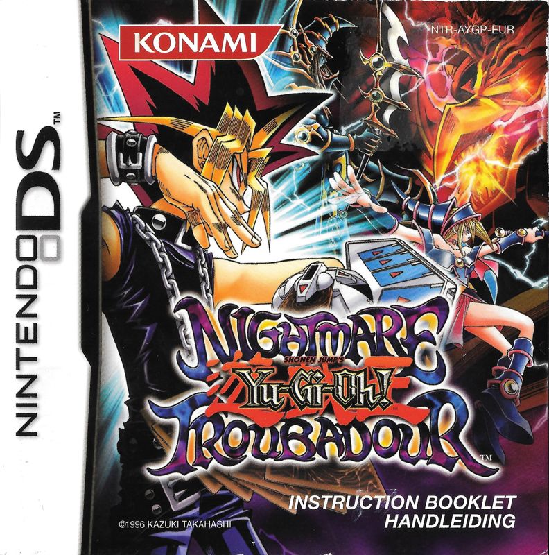 Manual for Yu-Gi-Oh!: Nightmare Troubadour (Nintendo DS): Front