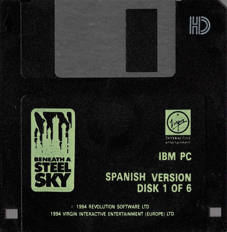 Media for Beneath a Steel Sky (DOS): Disk 1