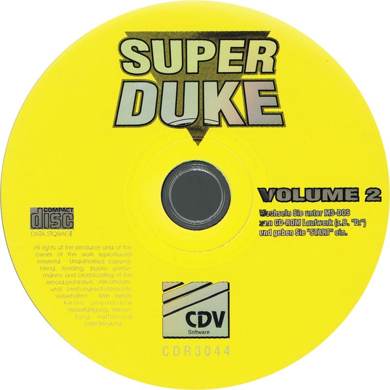 Media for Super Duke: Volume 2 (DOS)
