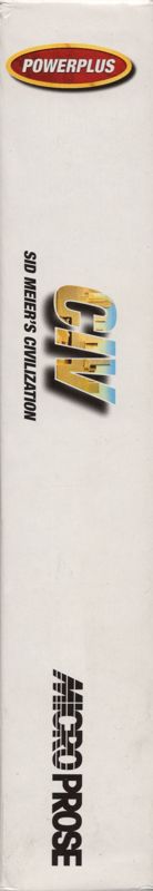 Spine/Sides for Sid Meier's Civilization (DOS) (Powerplus CD-ROM release): Right Spine