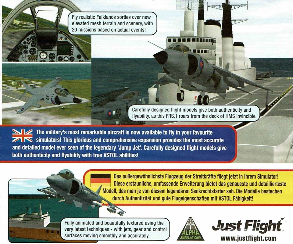 Other for Harrier Jump Jet (Windows): Jewel Case - Back