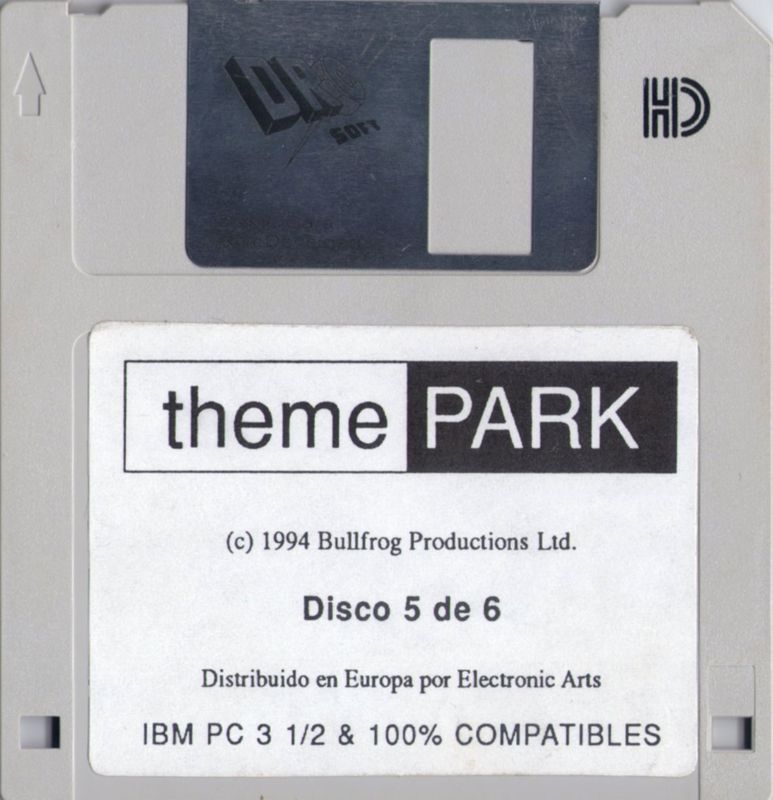 Media for Theme Park (DOS) (3.5" floppy disk release): Disk 5