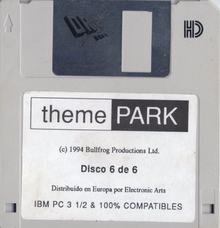 Media for Theme Park (DOS) (3.5" floppy disk release): Disk 6