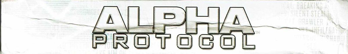 Spine/Sides for Alpha Protocol (Windows): Top