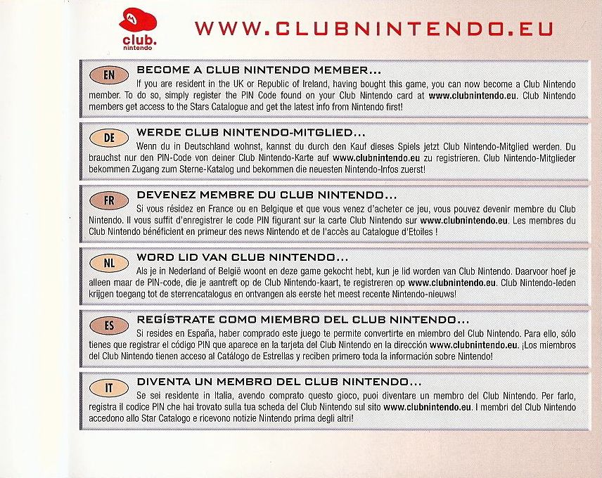 Inside Cover for Nintendogs: Chihuahua & Friends (Nintendo DS) (Chihuaha and Friends version - (Touch! Generations) (ClubNintendo Inside cover))): Right