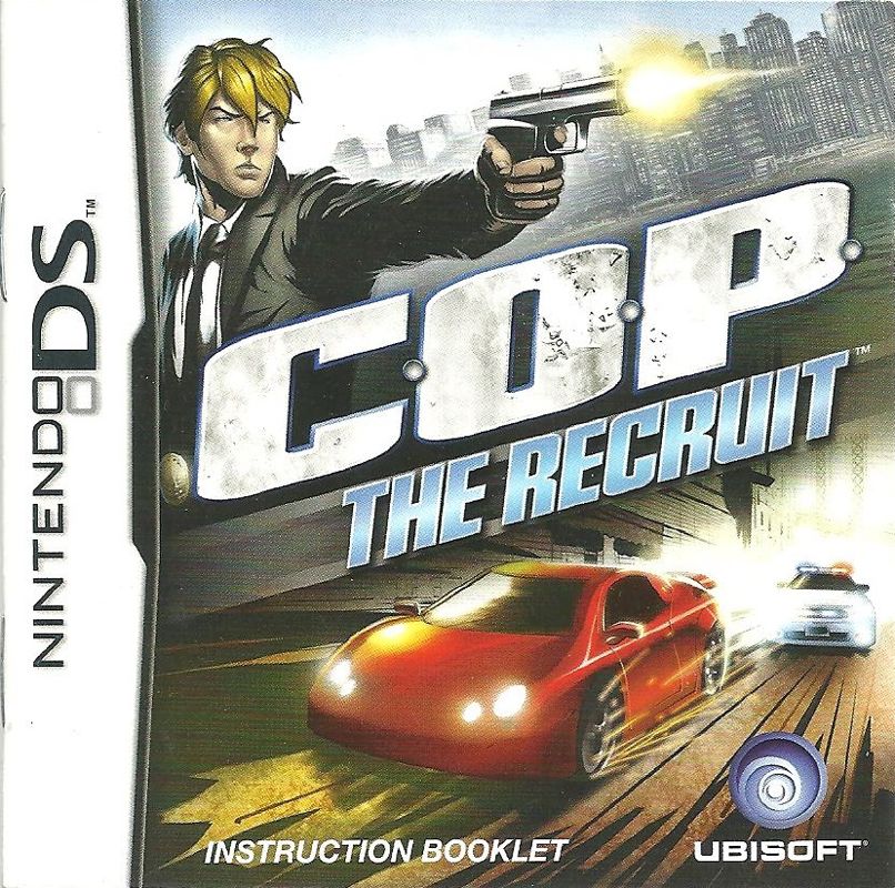 Manual for C.O.P.: The Recruit (Nintendo DS): Front