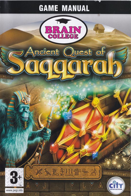 Manual for Ancient Quest of Saqqarah (Windows): Front
