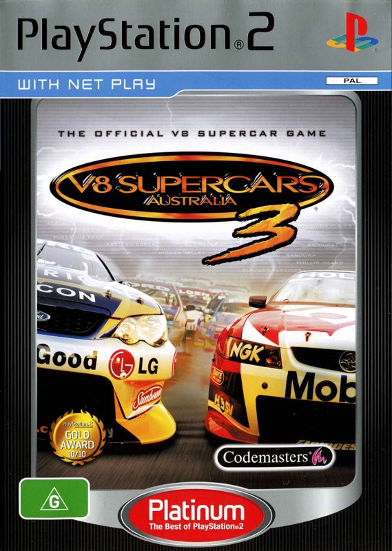 Front Cover for TOCA Race Driver 3 (PlayStation 2) (Platinum release)