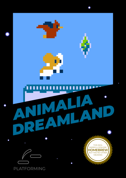 Front Cover for Animalia Dreamland (NES) (itch.io release)