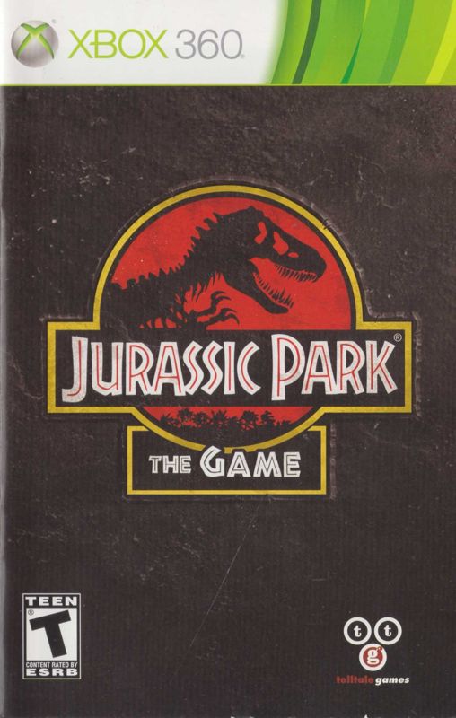 Manual for Jurassic Park: The Game (Xbox 360): front