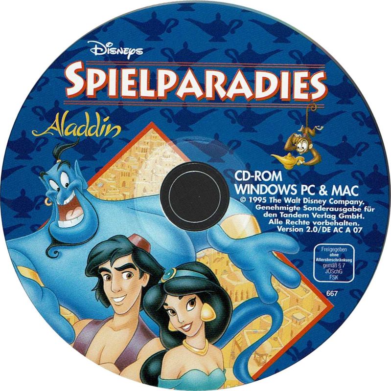 Media for Disney's Activity Center: Aladdin (Macintosh and Windows 3.x) (Version 2.0)