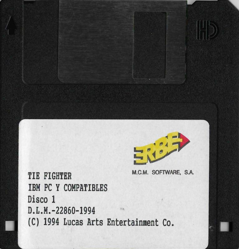 Media for Star Wars: TIE Fighter (DOS): Disk 1