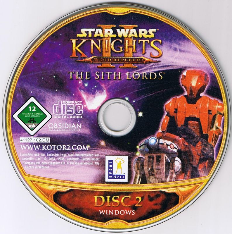 Media for Star Wars: Knights of the Old Republic II - The Sith Lords (Windows): Disc 2