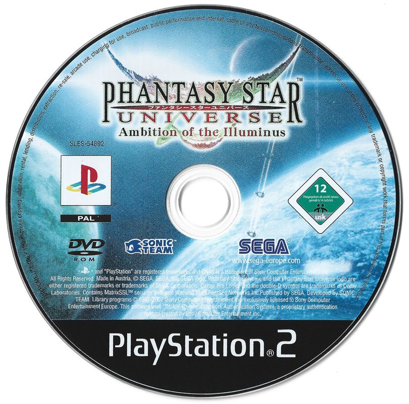 Media for Phantasy Star Universe: Ambition of the Illuminus (PlayStation 2)