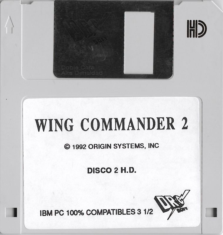Media for Wing Commander II: Vengeance of the Kilrathi (DOS): Disk 2