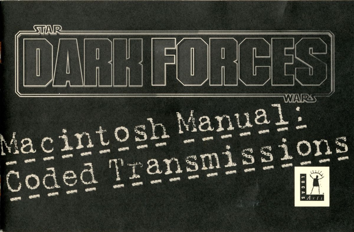 Manual for Star Wars: Dark Forces (Macintosh): Front