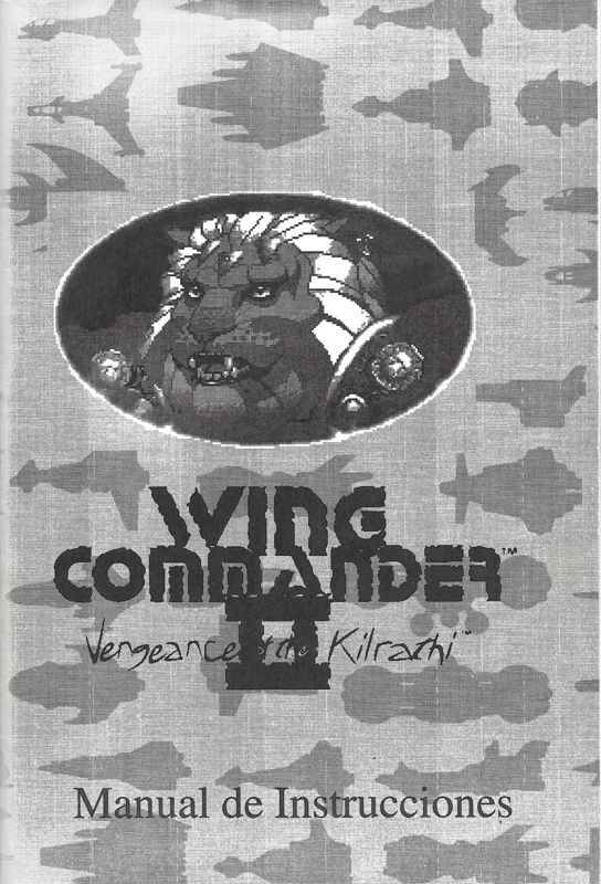 Manual for Wing Commander II: Vengeance of the Kilrathi (DOS): Front