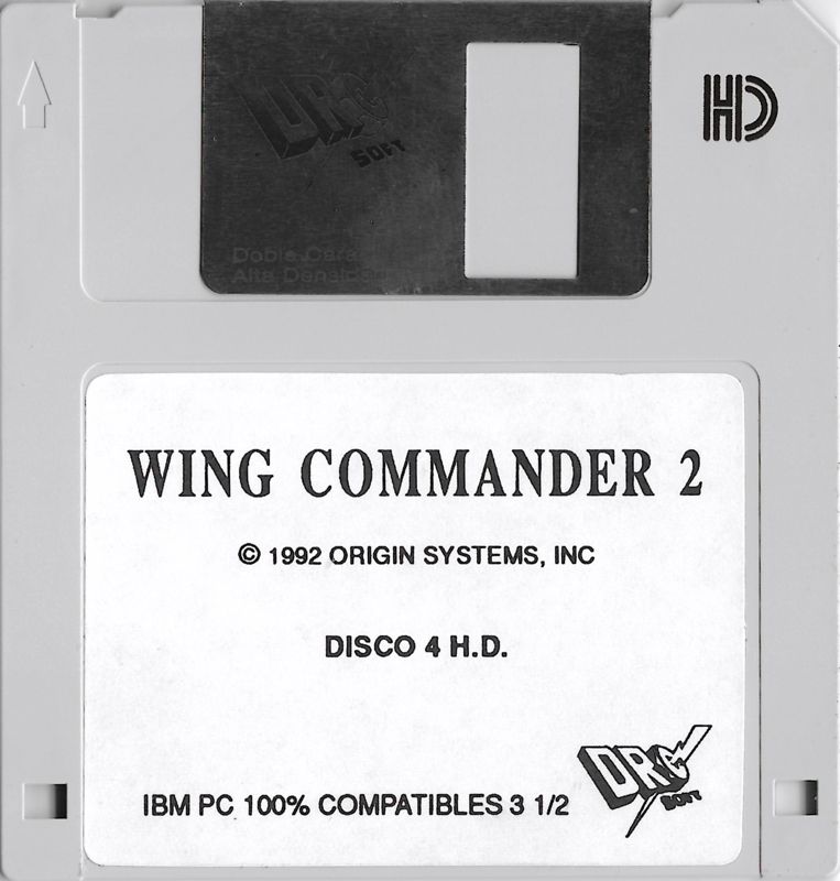 Media for Wing Commander II: Vengeance of the Kilrathi (DOS): Disk 4