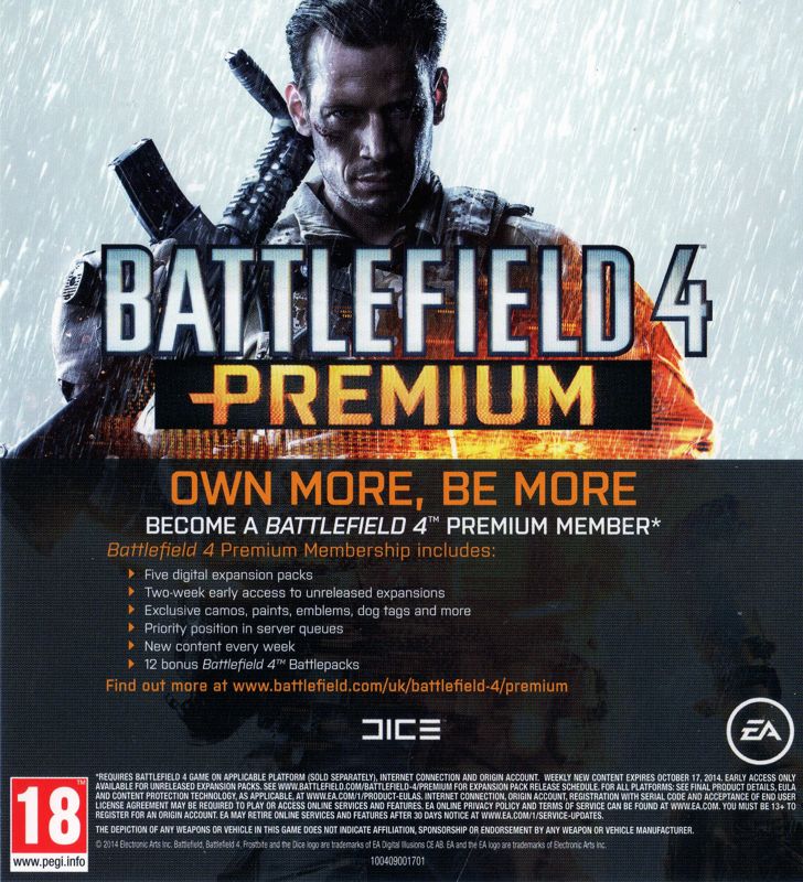 Advertisement for Titanfall (Xbox One): Battlefield 4 Premium ad