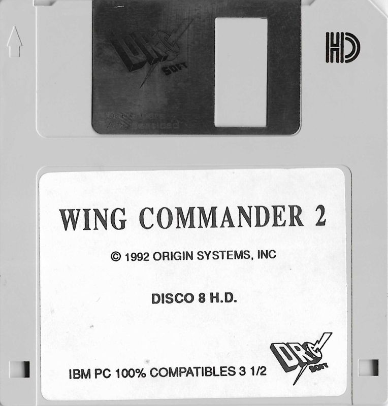 Media for Wing Commander II: Vengeance of the Kilrathi (DOS): Disk 8