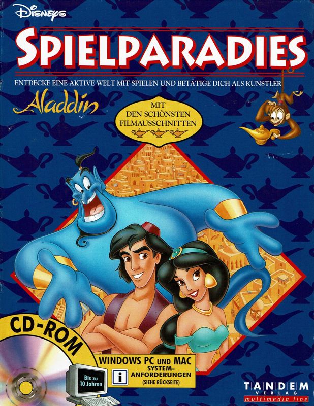 Front Cover for Disney's Activity Center: Aladdin (Macintosh and Windows 3.x) (Version 2.0)