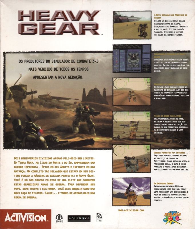 Back Cover for Heavy Gear (Windows)