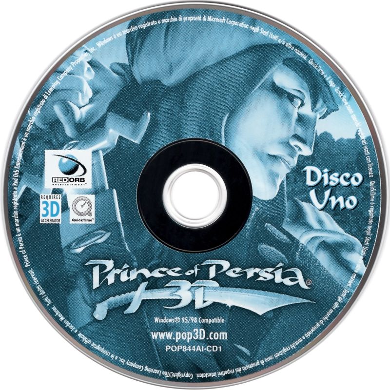 Media for Prince of Persia 3D (Windows): Disc 1